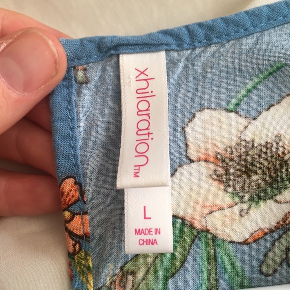 Blue Floral Romper - Picture 2 of 4